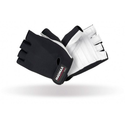 Mad Max Basic Workout Gloves White/Black MFG-250 (S size)