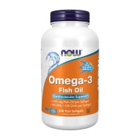 NOW Omega-3 Molecularly Distilled (200 fish softgels)
