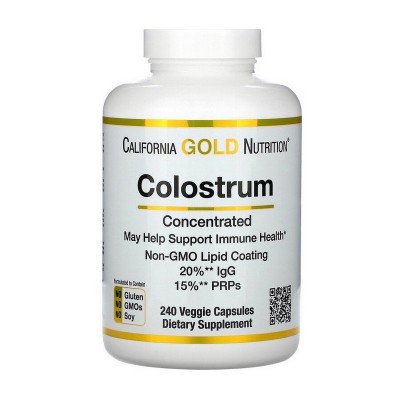 California Gold Nutrition Colostrum (240 veg caps)
