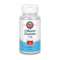 KAL Lithium Orotate 5 mg (60 veg caps)