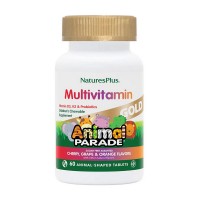 Natures Plus Animal Parade Gold Multivitamin (60 animal-shaped tabs, cherry orange grape)