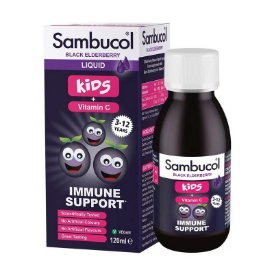 Sambucol Black Elderberry Liquid For Kids + Vitamin C (120 ml) Sambucol Black Elderberry Liquid For Kids + Vitamin C (120 ml)