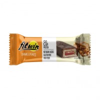 Fitwin Bar No Sugar Added (60 g, caramel & peanuts)