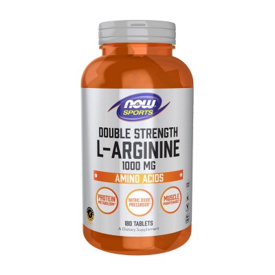 NOW L-Arginine Double Strength 1000 mg (180 tabs) NOW L-Arginine Double Strength 1000 mg (180 tabs)
