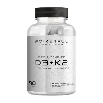 Powerful Progress Vitamin D3+K2 (90 caps)