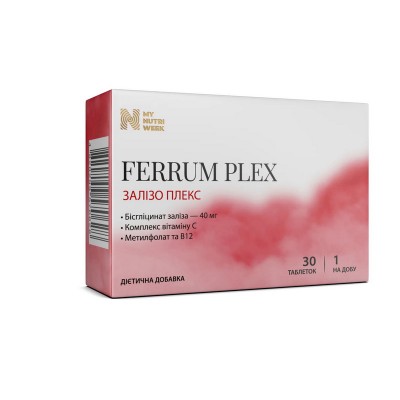 My Nutri Week Ferrum Plex (30 tabs)