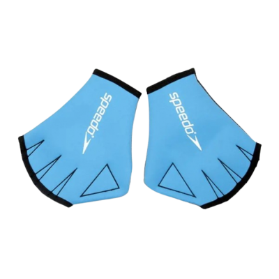 Рукавички для плавання Speedo AQUA GLOVE AU блакитний Уні M(8.5см) (8-069190309-8.5)