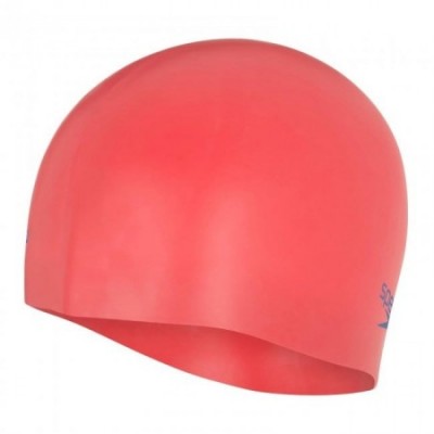 Шапка для плавання Speedo PLAIN MOUD SILC CAP JU червоний, синій Діт OSFM (8-70990H200)