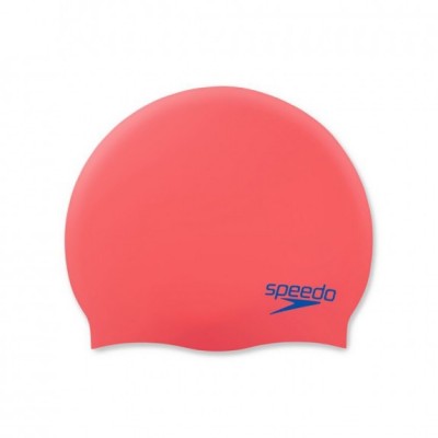 Шапка для плавання Speedo PLAIN MOUD SILC CAP JU червоний, синій Діт OSFM (8-70990H200)