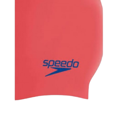 Шапка для плавання Speedo PLAIN MOUD SILC CAP JU червоний, синій Діт OSFM (8-70990H200)