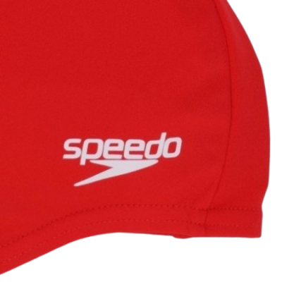 Шапка для плавання Speedo CAN AQUA V CAP AU червоний, білий Уні OSFM (8-08775F744)