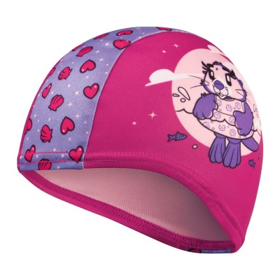 Шапка для плавання Speedo PRINTED POLYESTER CAP IU рожевий, фіолетовий Діт OSFM (8-1224114676)