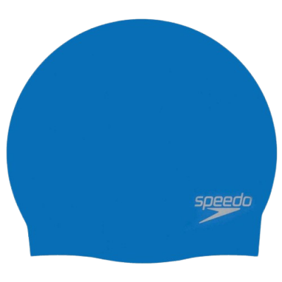 Шапочка для плавания синя Speedo Plain Moulded Silicone Cap (8-709842610)