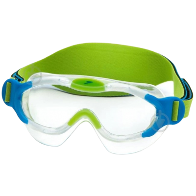 Окуляри для плавання Speedo SEA SQUAD MASK JU синій, зелений дит OSFM (8-087638029)