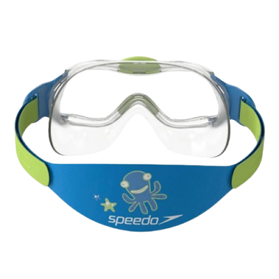 Окуляри для плавання Speedo SEA SQUAD MASK JU синій, зелений дит OSFM (8-087638029)