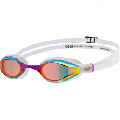 Окуляри для плавання Arena AIR SONIC MIRROR (011004-140) білі з дзеркальними лінзами