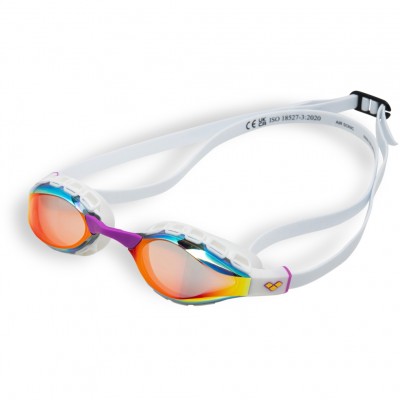 Окуляри для плавання Arena AIR SONIC MIRROR (011004-140) білі з дзеркальними лінзами