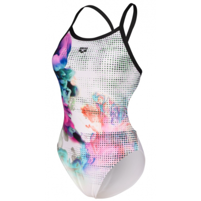 Жіночий купальник Arena AIRBRUSH SWIMSUIT CHALLENGE BA (007912-510) розмір 38 білий