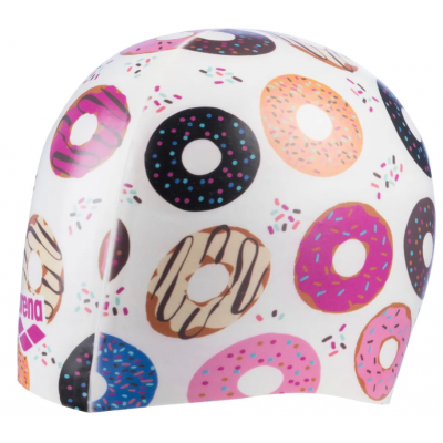 Шапочка для плавання Arena HD CAP (005572-236) біла з пончиками