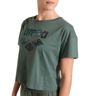 Жіноча футболка Arena CROP TEE PRINTED (007391-660) розмір L