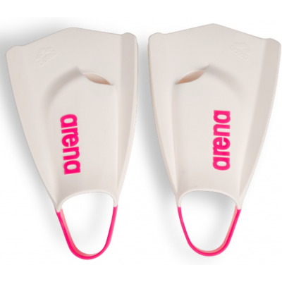 Ласти для плавання короткі із відкритою п'ятою Arena POWERFIN PRO II (006151-190) біло-рожеві, розмір 44-45