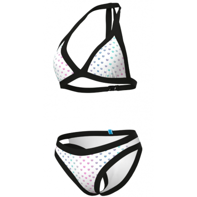 Жіночий купальник Arena RAINBOW MONOGRAM BIKINI TRIANG (007079-115) розмір XS