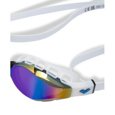 Окуляри для плавання Arena AIR SONIC MIRROR (011004-120) білі з дзеркальними лінзами Окуляри для плавання Arena AIR SONIC MIRROR (011004-120) білі з дзеркальними лінзами