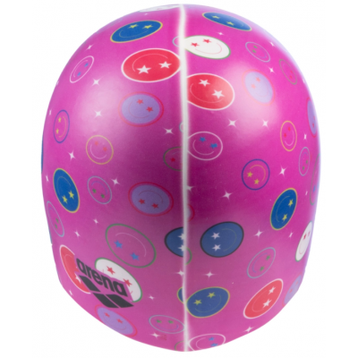 Шапочка для плавання Arena HD CAP (005572-239) рожева зі смайликами