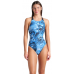 Купальник Arena BLUE FLOWERS SWIMSUIT V BACK (009027-850) розмір 44