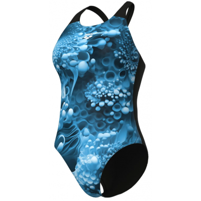 Купальник Arena BLUE FLOWERS SWIMSUIT V BACK (009027-850) розмір 36