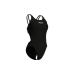 Жіночий спортивний купальник для плавання Arena SWIMSUIT TECH MULTI SOLID (008054-501) розмір 42, чорний