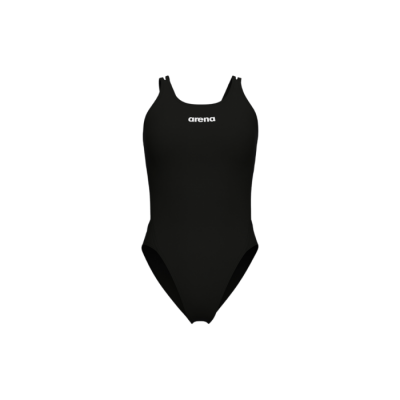 Жіночий спортивний купальник для плавання Arena SWIMSUIT TECH MULTI SOLID (008054-501) розмір 42, чорний