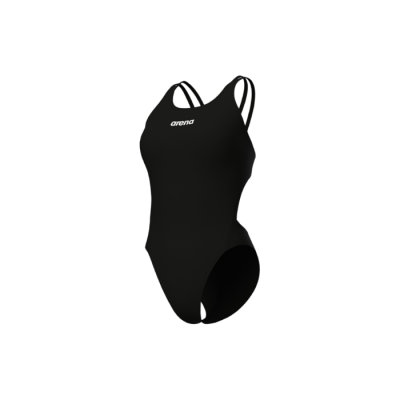 Жіночий спортивний купальник для плавання Arena SWIMSUIT TECH MULTI SOLID (008054-501) розмір 42, чорний