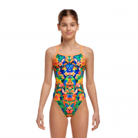 Дитячій купальник Funkita Girl's Single Strap One Piece Jungle Town (FS16G71607) розмір 12 помаранчевий