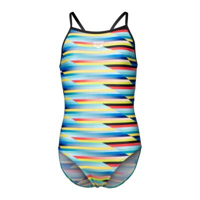 Дитячий купальник Arena RACING STRIPE SWIMSUIT LIGHTDR (009006-550) блакитний, розмір 10