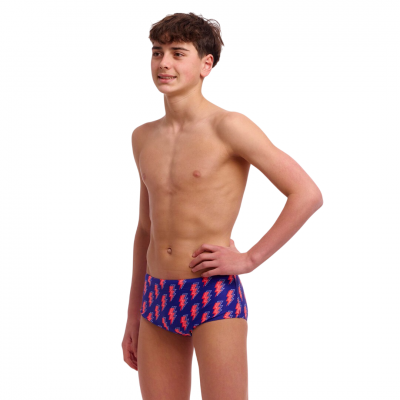 Дитячі плавки Funky Trunks Boy's Sidewinder Trunks Flash (FTS015B72087) розмір 28 сині