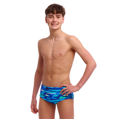 Дитячі плавки Funky Trunks Boy's Sidewinder Trunks Pace Racer (FTS015B72071) розмір 26 блакитні