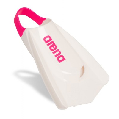Ласти для плавання короткі із відкритою п'ятою Arena POWERFIN PRO II (006151-190) біло-рожеві, розмір 44-45