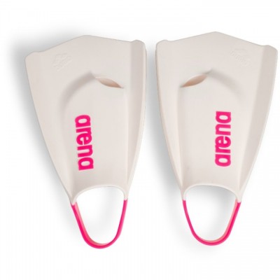 Ласти для плавання короткі із відкритою п'ятою Arena POWERFIN PRO II (006151-190) біло-рожеві, розмір 44-45
