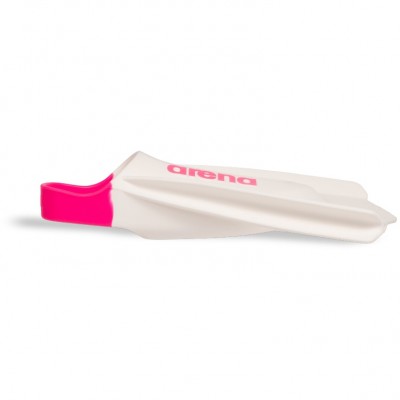 Ласти для плавання короткі із відкритою п'ятою Arena POWERFIN PRO II (006151-190) біло-рожеві, розмір 44-45