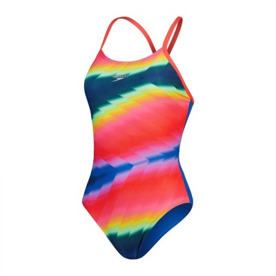 Жіночий купальник Speedo Womens Allover Fixed Crossback Swimsuit (8-1284716785) розмір 36 кольоровий