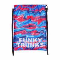 Сетка для инвентаря для плавания Funky Trunks Mesh Gear Bag Wave Craze (FTG010A7217200) 65см x 49см голубая 25Л