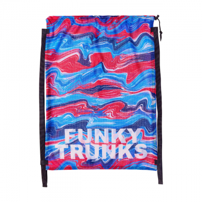 Сітка для інвентарю для плавання Funky Trunks Mesh Gear Bag Wave Craze (FTG010A7217200) 65см x 49см блакитна 25Л