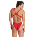 Жіночий спортивний купальник для плавання Arena TEAM SWIMSUIT SWIM TECH SOLID (004763-450) розмір 38 червоний