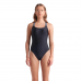 Жіночий спортивний купальник для плавання Arena ELASTIC SOLID SWIMSUIT (009393-500) розмір М чорний
