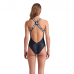 Жіночий спортивний купальник для плавання Arena ELASTIC SOLID SWIMSUIT (009393-500) розмір М чорний Жіночий спортивний купальник для плавання Arena ELASTIC SOLID SWIMSUIT (009393-500) розмір М чорний