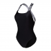 Жіночий спортивний купальник для плавання Arena ELASTIC SOLID SWIMSUIT (009393-500) розмір М чорний Жіночий спортивний купальник для плавання Arena ELASTIC SOLID SWIMSUIT (009393-500) розмір М чорний