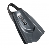 Ласти для плавання короткі із відкритою п'ятою Arena POWERFIN PRO II (006151-100) сірі, розмір 44-45