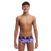 Дитячі плавки Funky Trunks Boy's Sidewinder Trunks Wet Wave (FTS015B72221) розмір 28 (12-13 років) блакитні