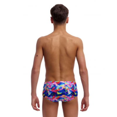 Дитячі плавки Funky Trunks Boy's Sidewinder Trunks Wet Wave (FTS015B72221) розмір 28 (12-13 років) блакитні